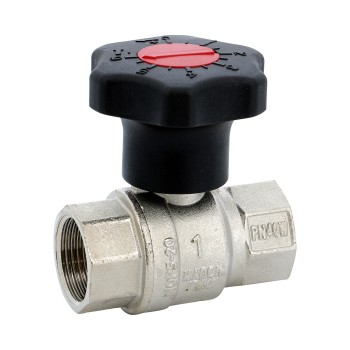 Vanne à bille en laiton 531 bsp, réducteur, poignée 1/2''