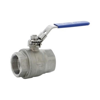 Vanne à bille en acier inoxydable 7151, corps en 2 pièces, bsp s-first 1''