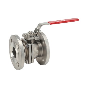 Vanne à bille en acier inoxydable 763, corps en 2 pièces, rf pn16 dn25