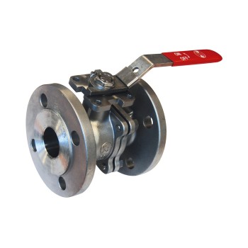 Vanne à bille en acier inoxydable 765, corps en 2 pièces, rf pn16 dn15