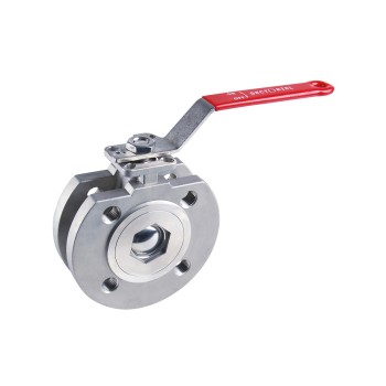 Vanne à bille en acier inoxydable 771xs wafer rf pn16 + support iso dn15 Vanne à bille en acier inoxydable 771xs wafer rf pn16 + support iso dn15