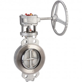 Vanne papillon double excentrée en acier inoxydable 1116 wafer ansi150