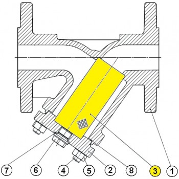 Filtre pour crépine en y 236 dn15 Filtre pour crépine en y 236 dn15