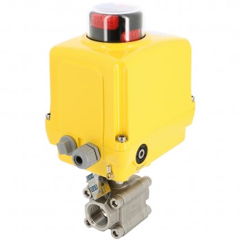 Vanne à bille en acier inoxydable à passage en v 703xs + actionneur électrique sa pcu Vanne à bille en acier inoxydable à passage en v 703xs + actionneur électrique sa pcu