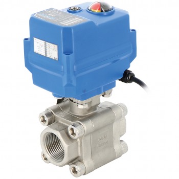 Vanne à bille en acier inoxydable 3 pièces 703xs 1'' + tcr-02n-kt32 24 v ca/cc Vanne à bille en acier inoxydable 3 pièces 703xs 1'' + tcr-02n-kt32 24 v ca/cc