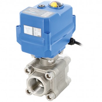 Vanne à bille en acier inoxydable 3 pièces 703xs 1/2'' + tcr-02n 24 v ca/cc Vanne à bille en acier inoxydable 3 pièces 703xs 1/2'' + tcr-02n 24 v ca/cc
