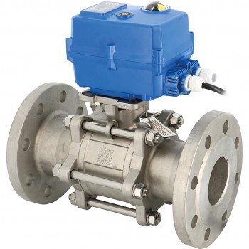 Edelstahlkugelhahn 711XS DN80 + TCR-11N 230V AC Edelstahlkugelhahn 711XS DN80 + TCR-11N 230V AC