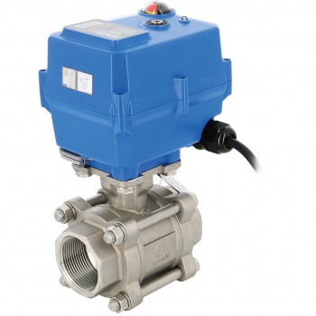 3 Parça Paslanmaz Çelik Küresel Vana 746XS 4'' + TCR-11N-KT32 230V AC 3 Parça Paslanmaz Çelik Küresel Vana 746XS 4'' + TCR-11N-KT32 230V AC