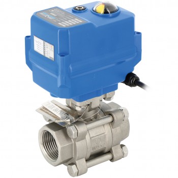 3 Parça Paslanmaz Çelik Küresel Vana 746XS 4'' + TCR-11N 230V AC 3 Parça Paslanmaz Çelik Küresel Vana 746XS 4'' + TCR-11N 230V AC