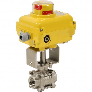 Vanne à bille en acier inoxydable 3 pièces 749xs sw 1''1/4 + sa05 230 v ca