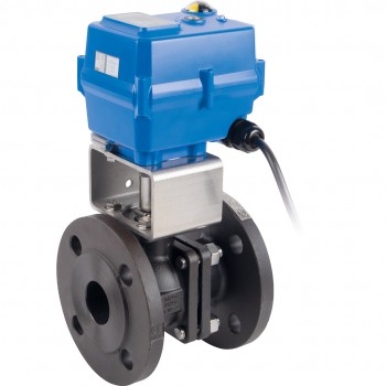 Vanne à bille en acier au carbone à corps divisé 762 dn15 + tcr-02n 230 v ca