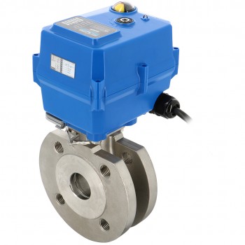 Edelstahl-Wafer-Kugelhahn 771XS DN65 + TCR-11N 230V AC Edelstahl-Wafer-Kugelhahn 771XS DN65 + TCR-11N 230V AC
