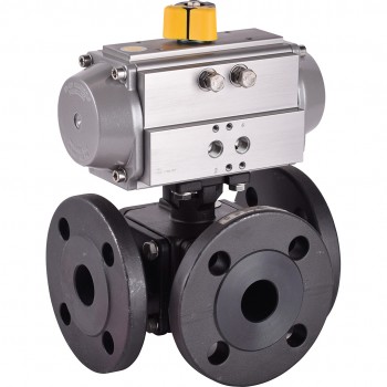 3 Yönlü Karbon Çelik Küre 783 L-Port DN100 + RES161