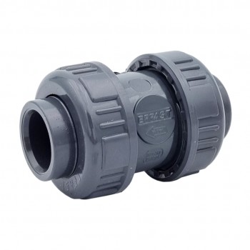 PVC-U Küresel Kontrol Vanaları Çift Bağlantılı CB1 DN15 d20 FKM Contalar PVC-U Küresel Kontrol Vanaları Çift Bağlantılı CB1 DN15 d20 FKM Contalar