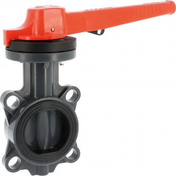 PVC-U Absperrklappe PL2 DN100 d110 EPDM-Sitz PVC-U Absperrklappe PL2 DN100 d110 EPDM-Sitz