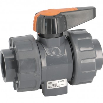 PVC-U Kugelhahn C200 DN15 d20 PN16 EPDM Dichtungen PVC-U Kugelhahn C200 DN15 d20 PN16 EPDM Dichtungen