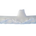 PVC 120 Blanco - Banda transportadora de tapa creciente - 1 capa