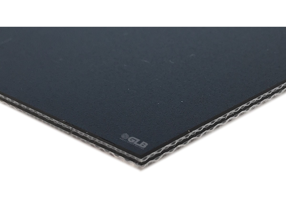 E-Line 2-Ply Black PVC Matte Powerturn Belt | GTEEK display picture 1