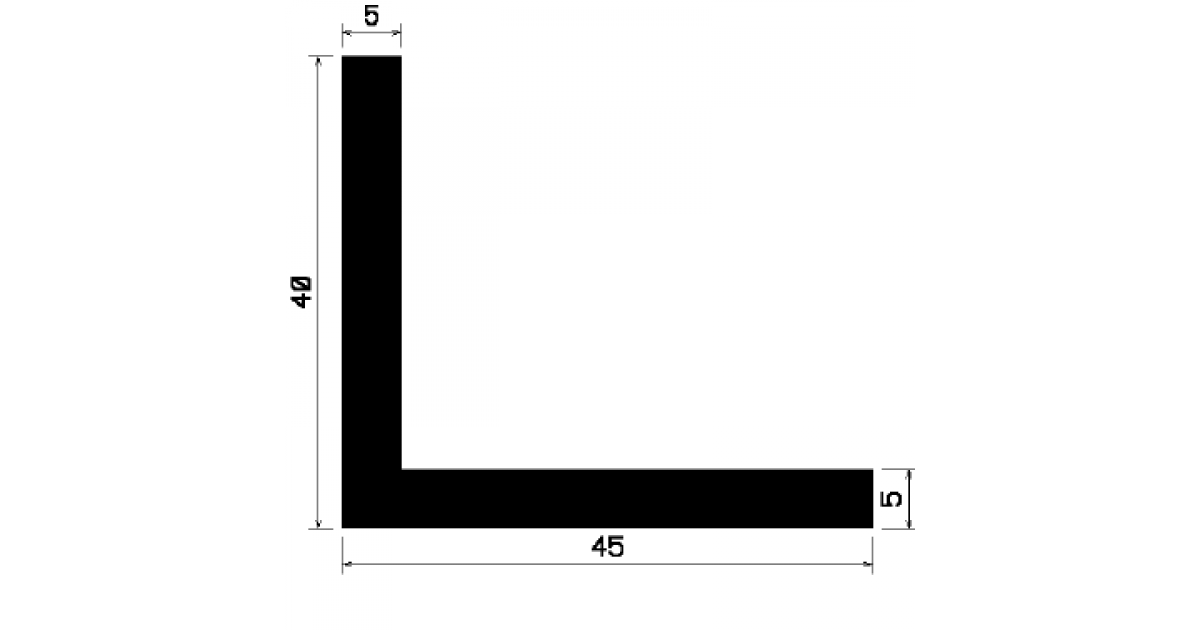 L-profile Rubber WI - 0660 | EPDM or Silicone