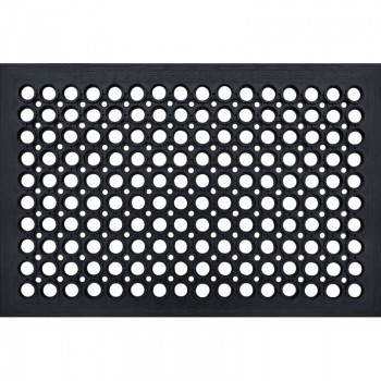 Dørmåtte åben gummimåtte med overløb 13 mm 40x60 cm Dørmåtte åben gummimåtte med overløb 13 mm 40x60 cm