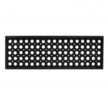 Mattenauflage für Treppen 25x75 cm Schwarz Anti-Rutsch Domino 16 mm Mattenauflage für Treppen 25x75 cm Schwarz Anti-Rutsch Domino 16 mm