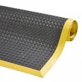 Antislipmat Kussen Flex Zwart Gele Randen Ergonomisch 91x210 Cm