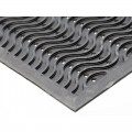 Zwarte Rubber Deurmat Golf