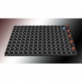 Gummi-Fußmatte mit Aluminiumkante