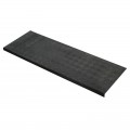 Treppenmattenauflage Schachbrett 25x75 cm Schwarz