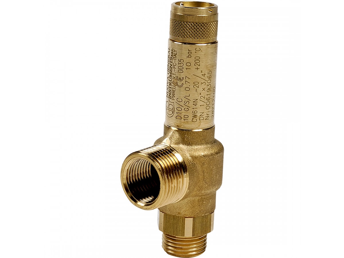 Brass Threaded Safety Valve 2871 0-12bar | GTEEK