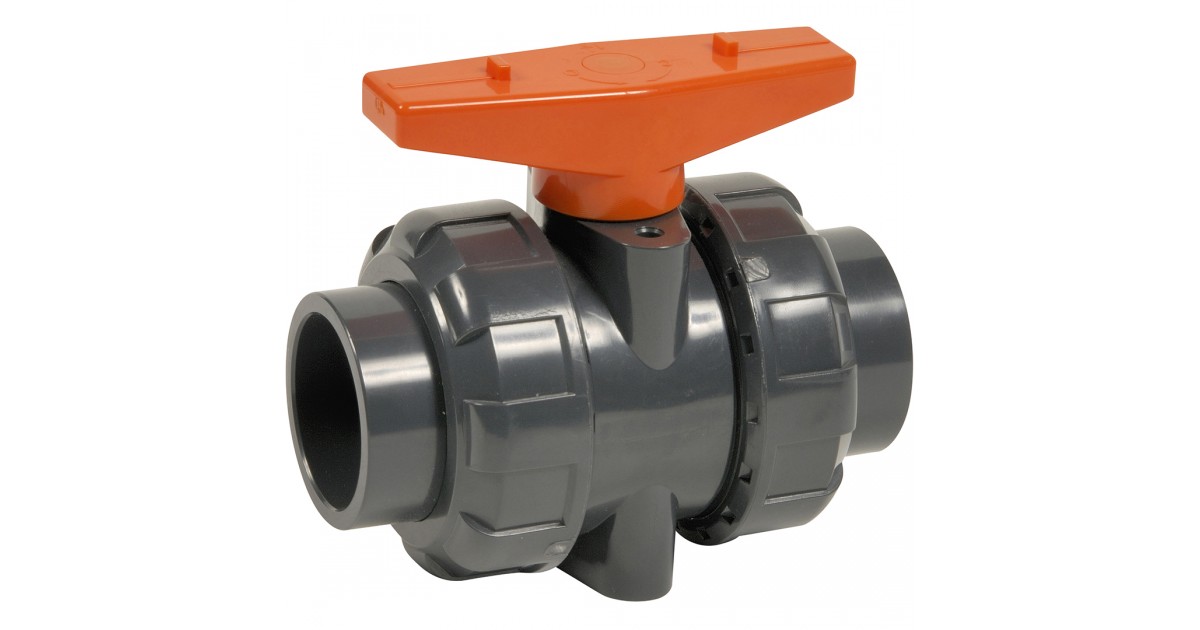 PVC-U Küresel Vana CL1 DN20 d25 EPDM Conta | GTEEK