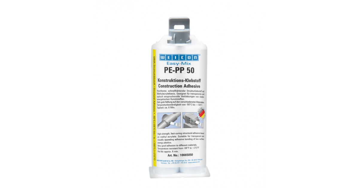 Easy-Mix PE-PP 50 | Konstruktions-Klebstoff auf Methylacrylatbasis für spezielle Kunststoffe | 10103295