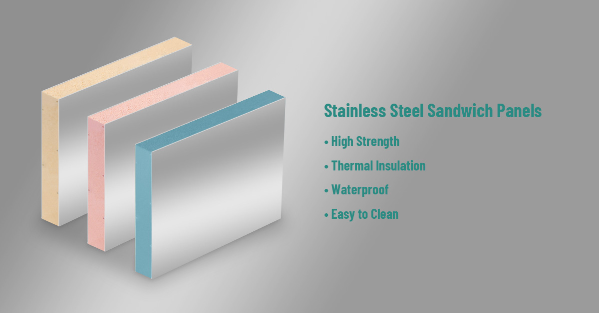 Foam Core Stainless Steel Sandwich Panels