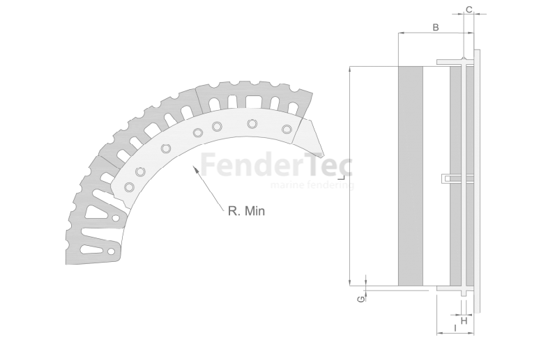 Büyütmek için Tıklayın - Kauçuk Fenderler - M-şekil - Şeması 2 Kauçuk Fenderler - M-şekil - Şeması