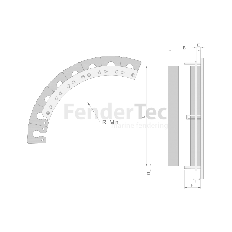 Click pentru a mări - Fendere din cauciuc - Design cu orificiu - Schema 2 Fendere din cauciuc - Design cu orificiu - Schema 2